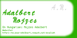 adalbert mojzes business card